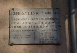 Tafel Répressailes 15 juin 1944