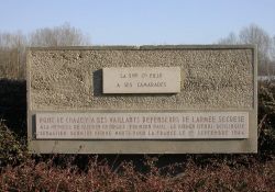 Denkmal an der Ain-Brücke Pont de Chazey in Villieu; © maquisdelain.org