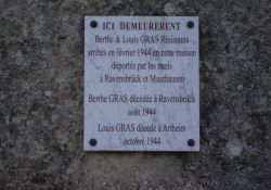 Gedenktafel Berthe und Louis Gras