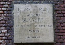 Gedenktafel A. Bekaert in Arras