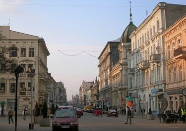 Hauptstraße Piotrowska; Quelle: wikimedia