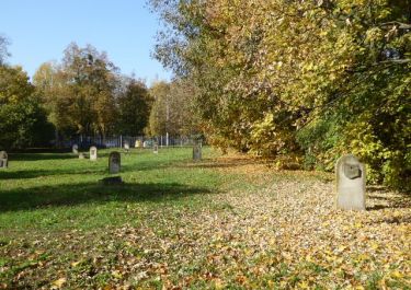 Blick auf das Friedhofsgelände