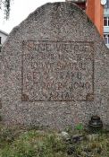 Gedenkstein am früheren Ghettoeingang