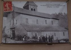 Kirche, hist. Foto von 1925